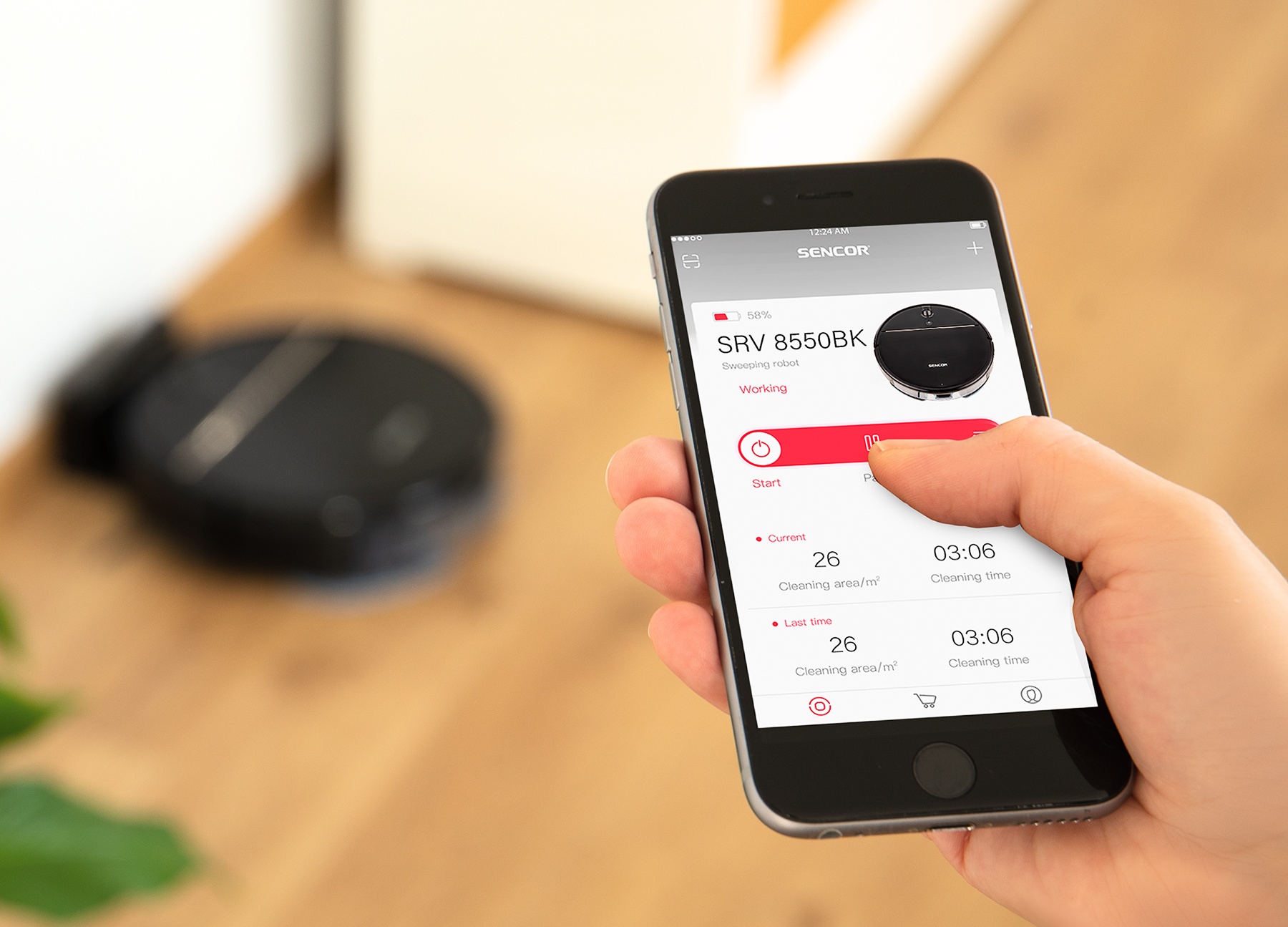 Obrázek SENCOR SRV 8550 BK robotický vysavač (2)