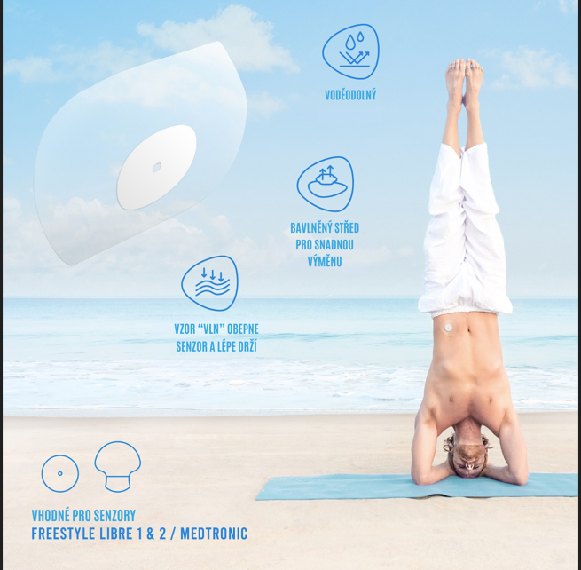 Obr&aacute;zek NOT JUST A PATCH N&aacute;plast k senzorům FSL / Medtronic transparentn&iacute; 20ks (2)