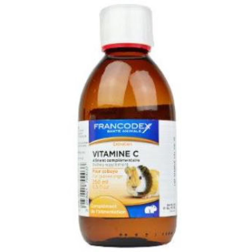 Na obrázku je balení kapek s vitamínem c značky Francodex.