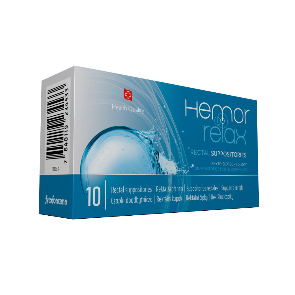 Obrázok HEMORRELAX Rektálne čapíky 10 kusov