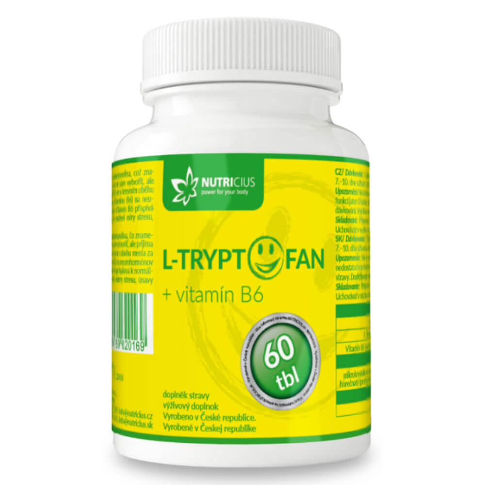 Obrázek NUTRICIUS L-Tryptofan + vitamin B6 60 tablet