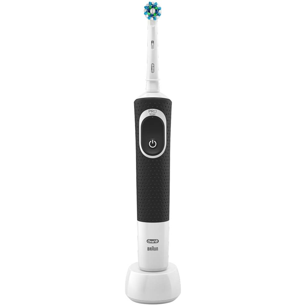 Obr&aacute;zek ORAL-B Vitality 100 CrossAction čern&yacute; elektrick&yacute; zubn&iacute; kart&aacute;ček s technologi&iacute; Braun