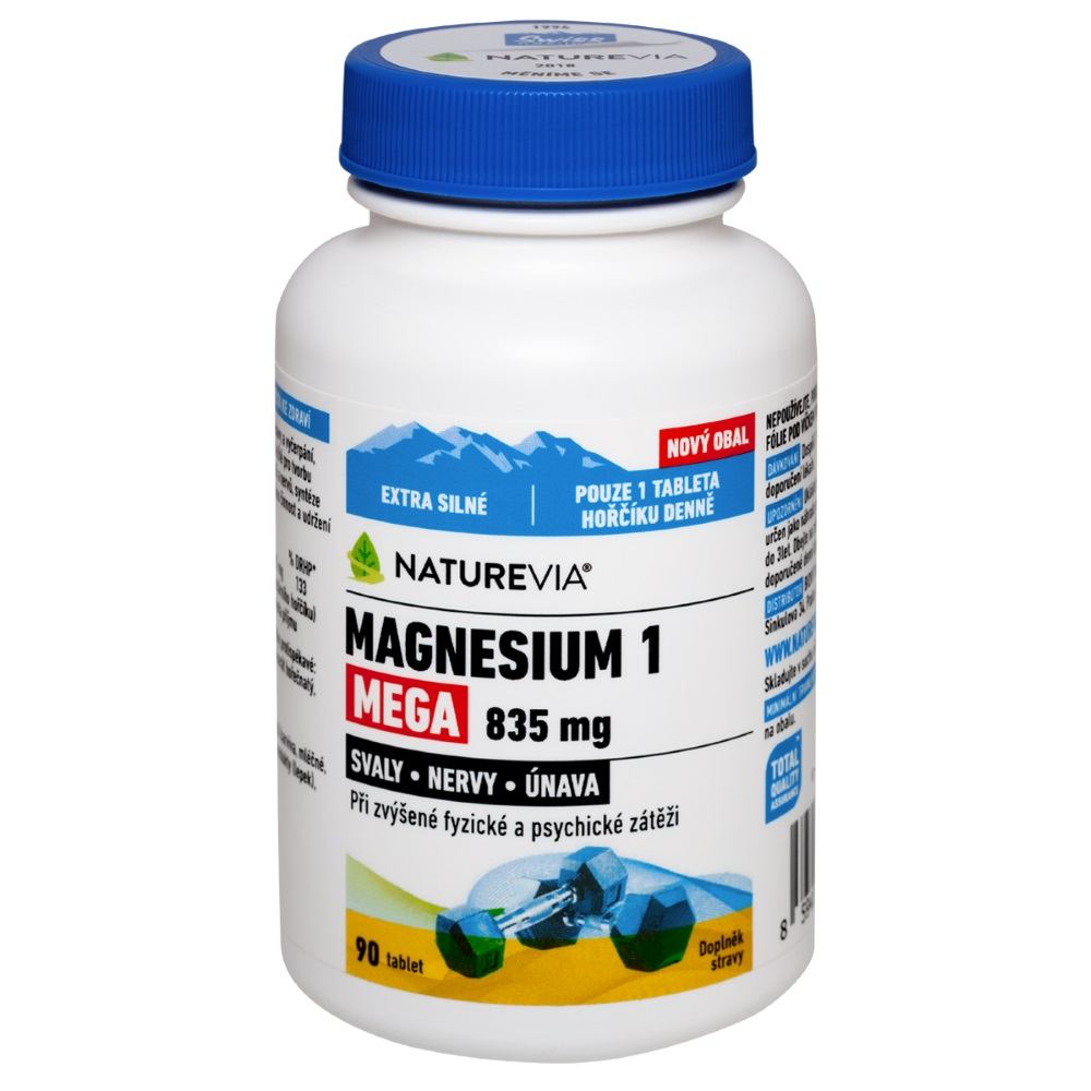 Obrázek NATUREVIA Magnesium 1 Mega 835 mg 90 tablet